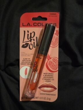 L.A. Colors Lip Oil - Pomegranate Sheer